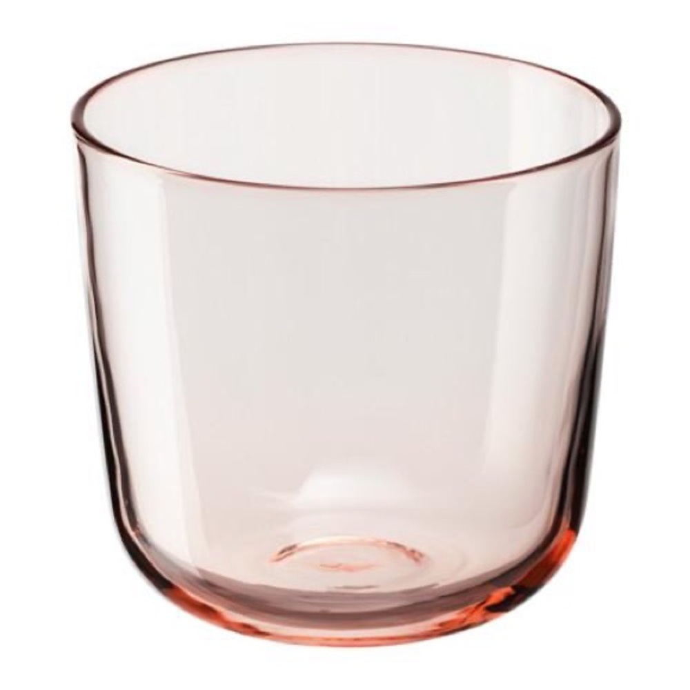 ISO Ikea Intagande pink glass cups